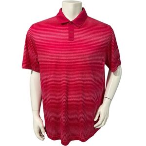 Nike Golf Men's Tour Performance Dri-Fit Short Sleeve Dark Pink Polo Shirt XL